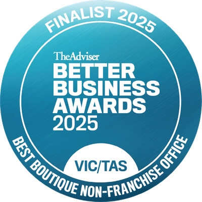 The Adviser Better Business Awards 2025 Finalist – Best Boutique Non-Franchise Office VIC/TAS