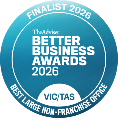 The Adviser Better Business Awards 2026 Finalist – Best Large Non-Franchise Office VIC/TAS